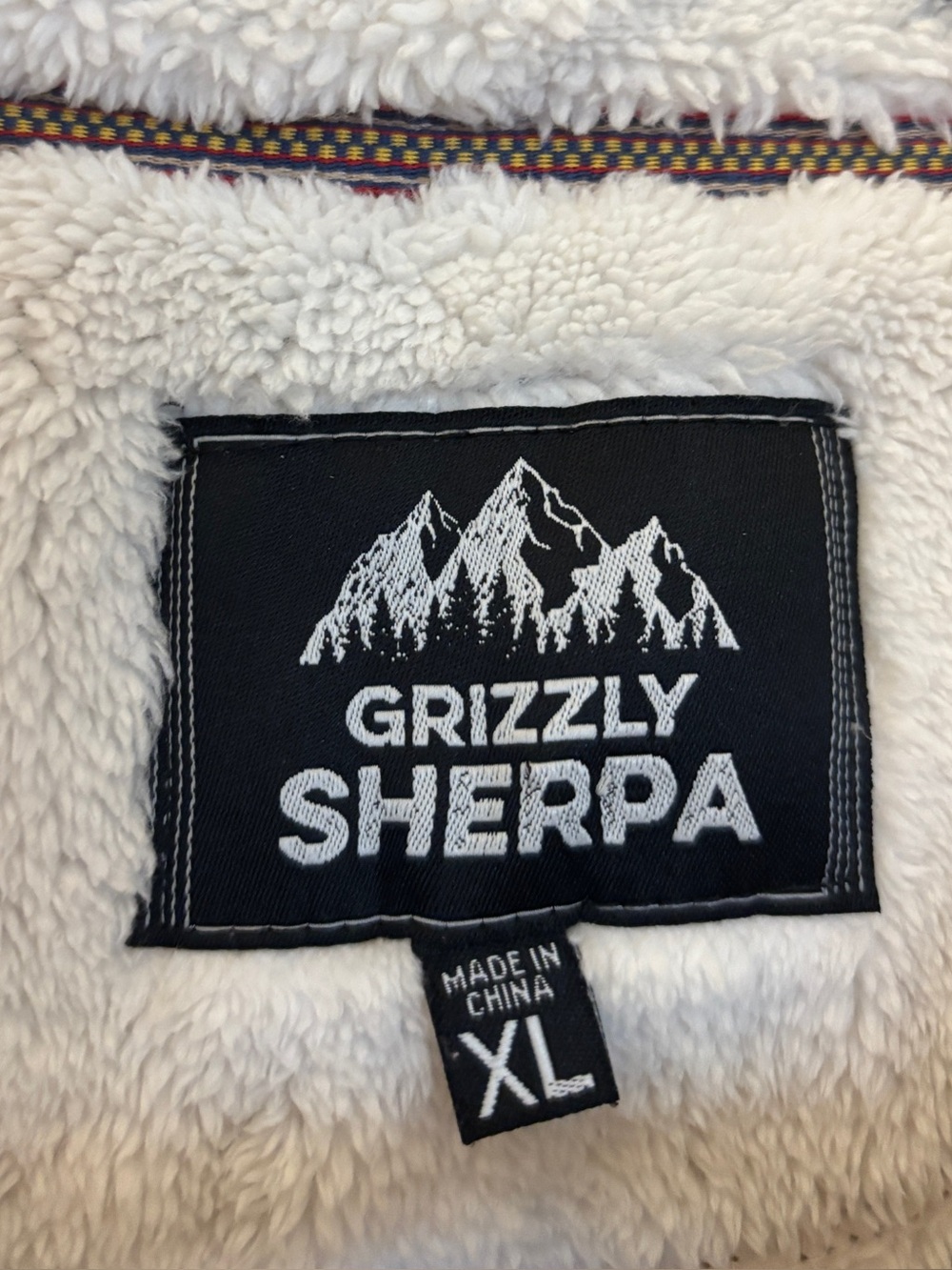 Men's Grizzly Sherpa Quarter-Zip Pullover Sweater - Taupe - Picture 6 of 8